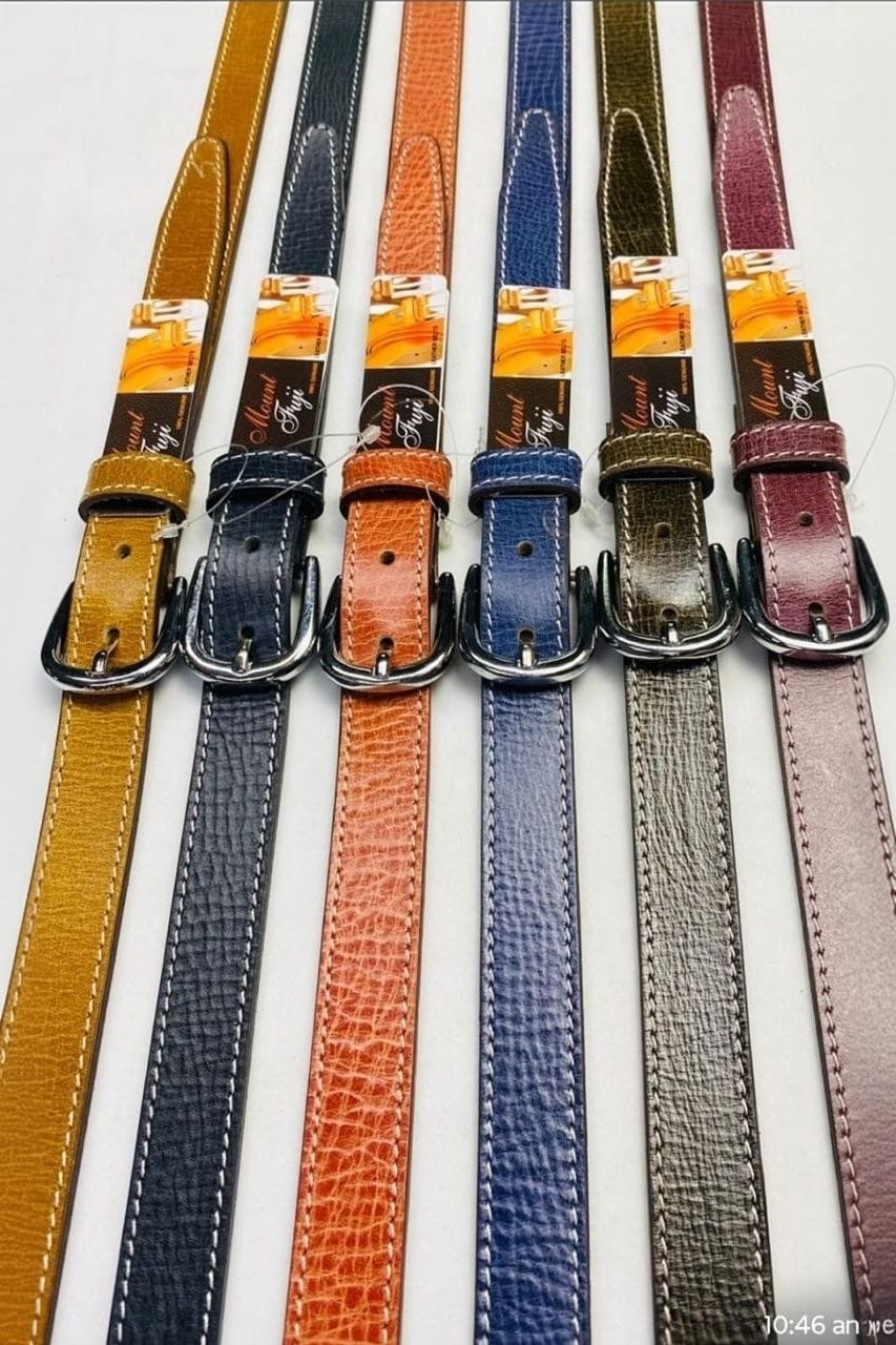 Leather belts 